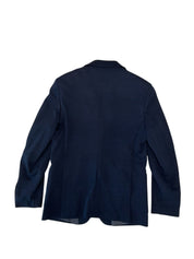 Tom Baine Mens Slim fit Cotton Sport Coat Blazer Medium Blue Solid