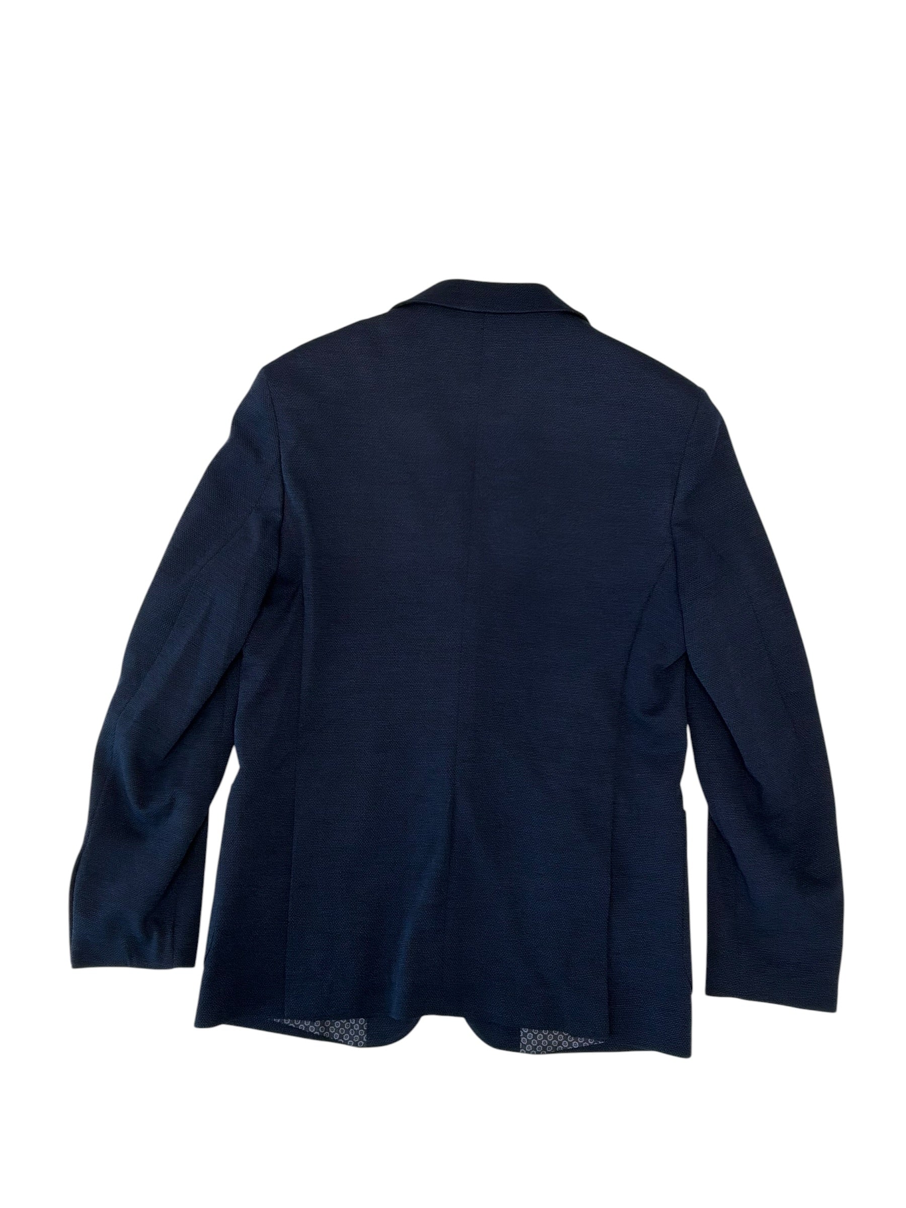 Tom Baine Mens Slim fit Cotton Sport Coat Blazer Medium Blue Solid