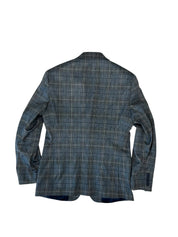 Bar III Mens Slim fit Sport Coat Blazer 36 S Blue Plaid