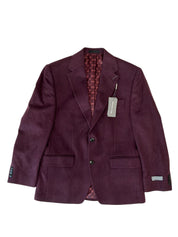 Michael Kors Mens Classic fit Wool Sport Coat Blazer 38 S Red Solid