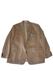 Michael Kors Mens Classic fit Wool Sport Coat Blazer 54 R Camel Beige Solid