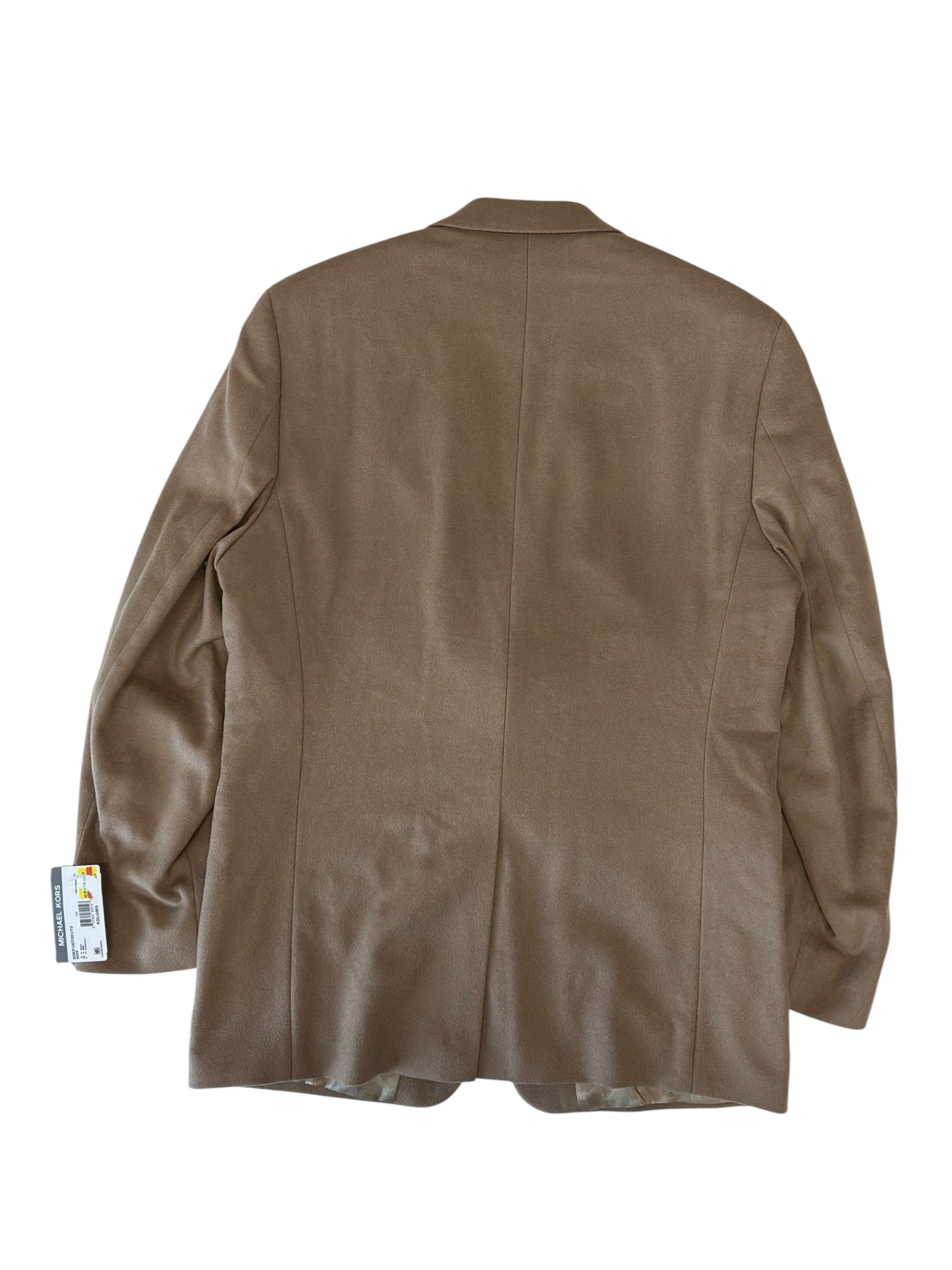 Michael Kors Mens Classic fit Wool Sport Coat Blazer 42 L Beige Solid