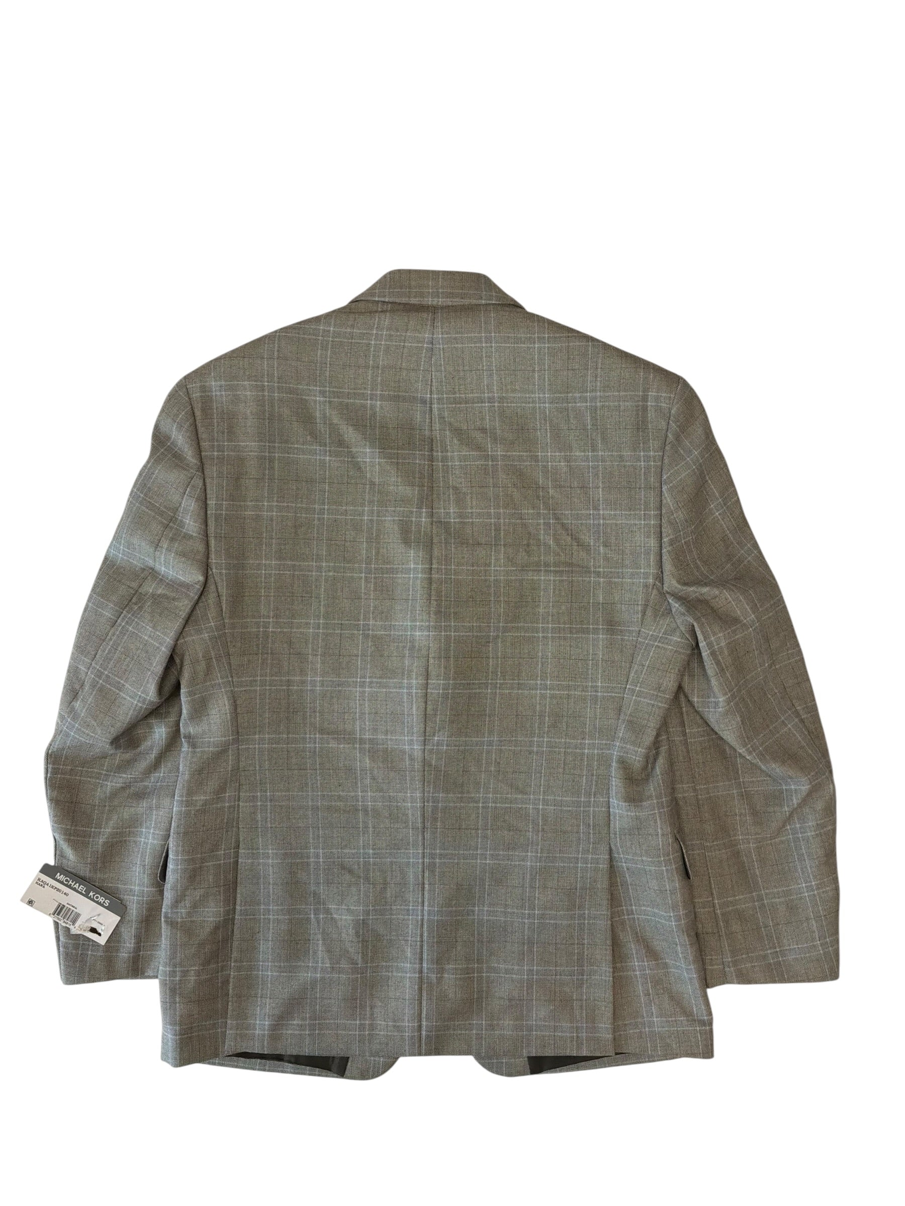 Michael Kors Mens Classic fit Sport Coat Blazer 38 S Beige Plaid