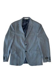 Kenneth Cole Mens Slim fit Sport Coat Blazer 38 S Blue Striped