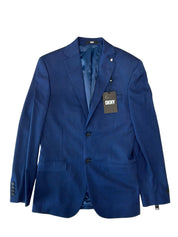 Dkny Mens Modern fit Sport Coat Blazer 36 R Blue Solid