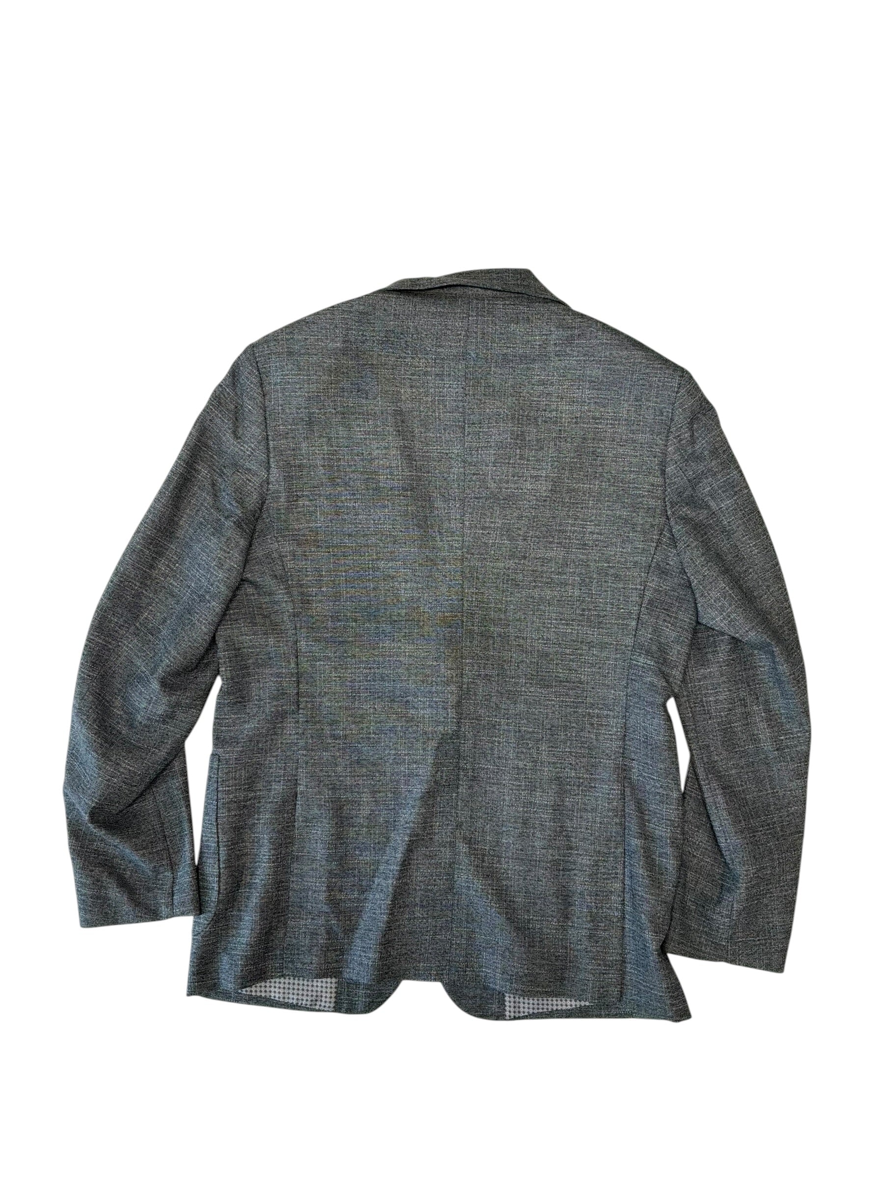 Tom Baine Mens Slim fit Sport Coat Blazer Medium Grey Plaid