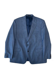 Michael Kors Mens Classic fit Wool Sport Coat Blazer 46 R Blue Plaid