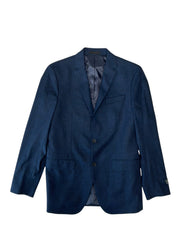 Kenneth Cole Mens Slim fit Sport Coat Blazer 38 L Blue Solid