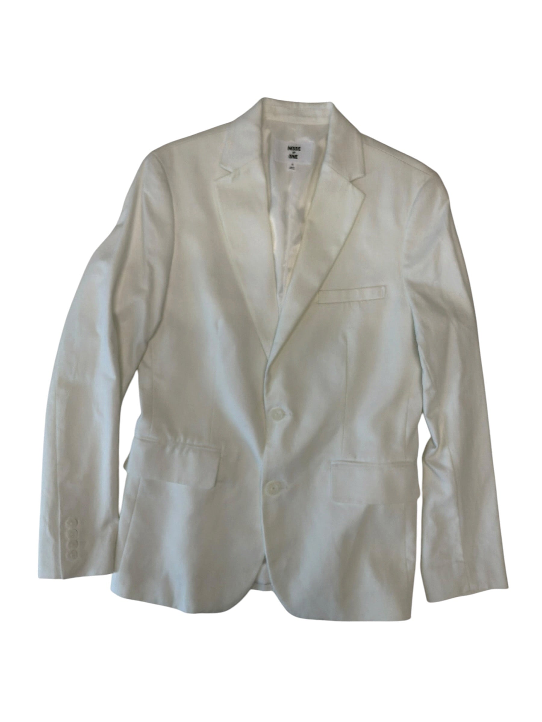 Mode of One Mens Slim fit Sport Coat Blazer Small White Solid
