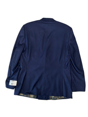 Tayion Mens Classic fit Sport Coat Blazer 44 L Blue Solid