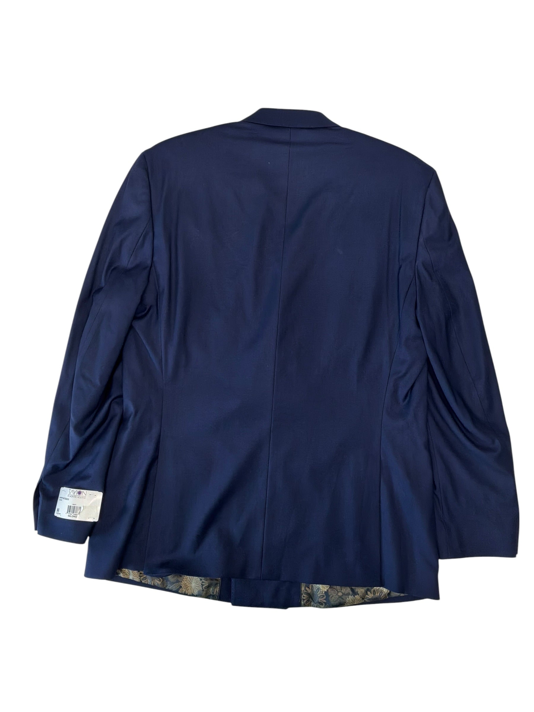 Tayion Mens Classic fit Sport Coat Blazer 44 L Blue Solid