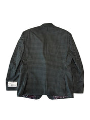 Tayion Mens Classic fit Sport Coat Blazer 42 S Grey Check
