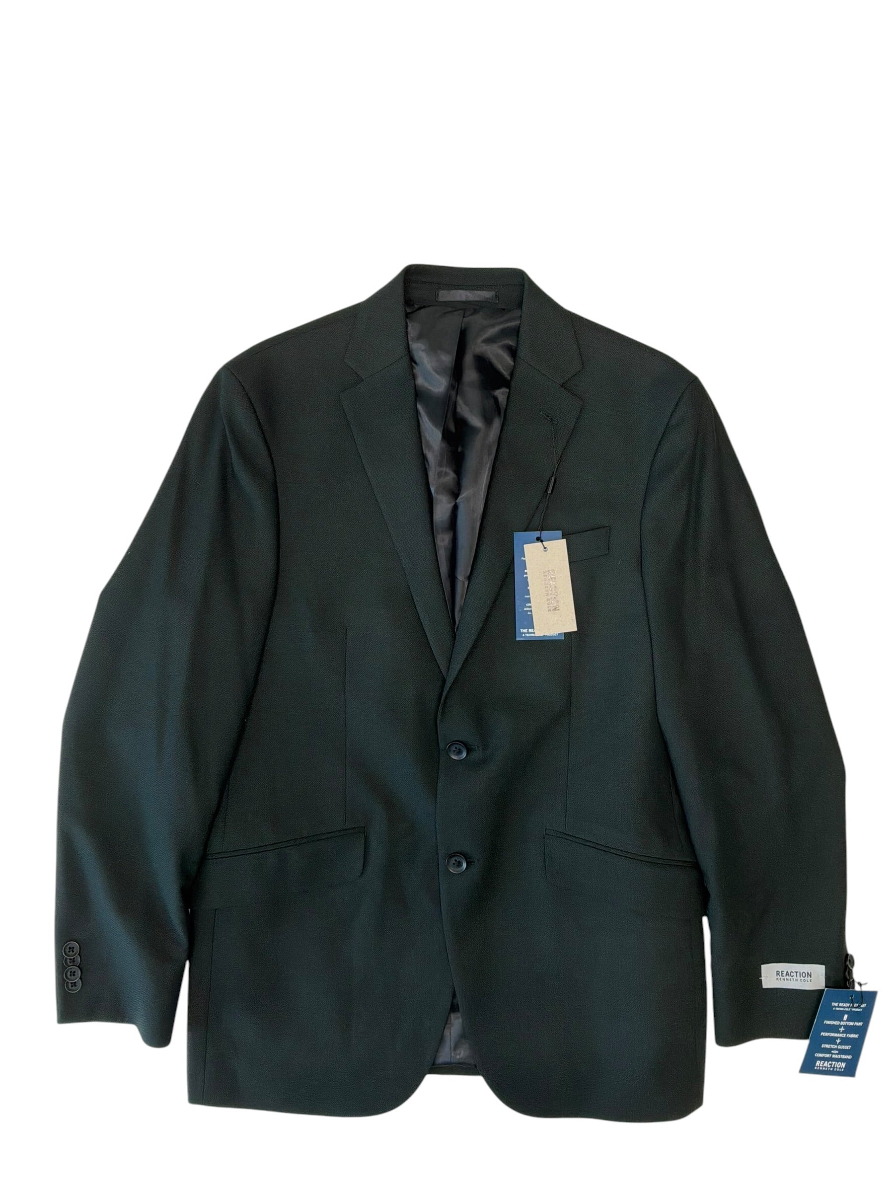 Kenneth Cole Mens Slim fit Suit Jacket Blazer 38 R Green Solid