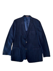 Tommy Hilfiger Mens Modern fit Wool Sport Coat Blazer 44 L Blue Check