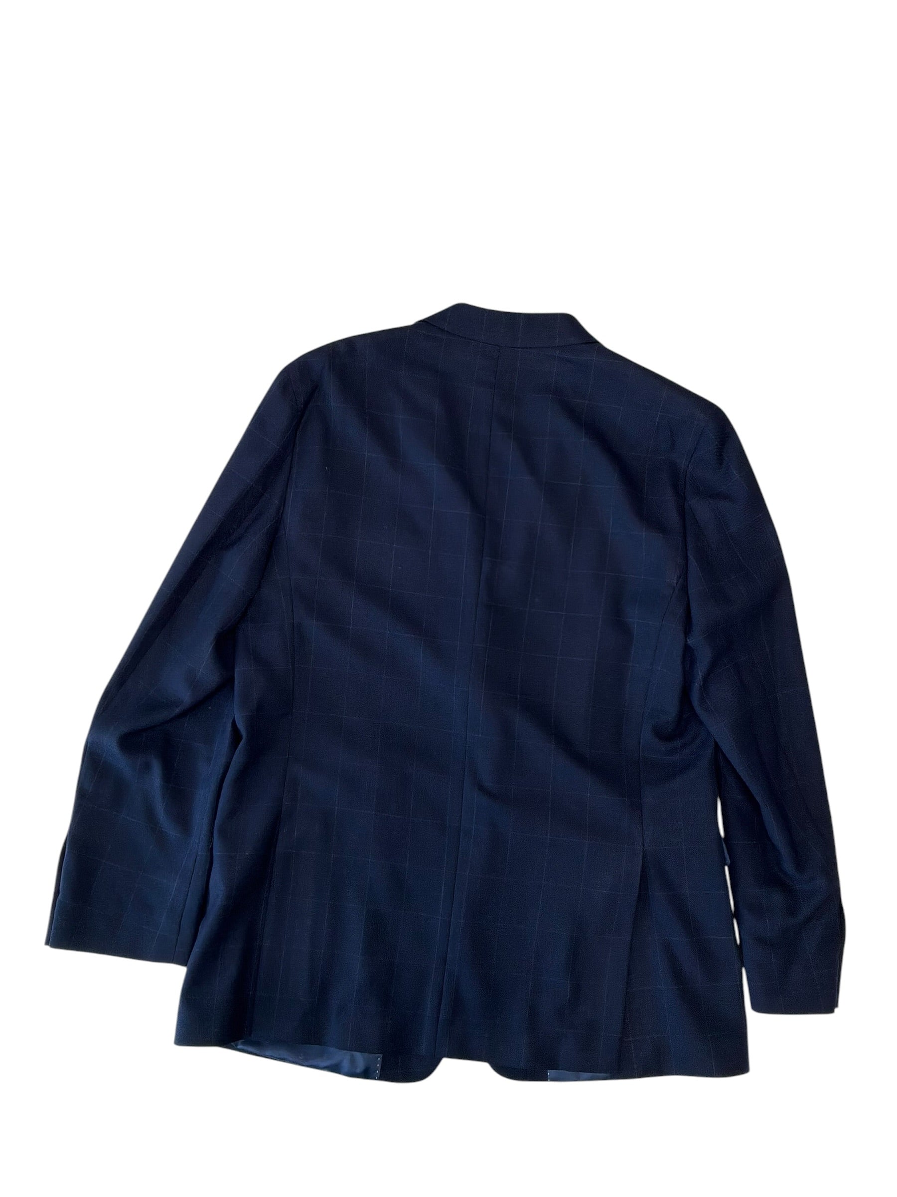 Tommy Hilfiger Mens Modern fit Wool Sport Coat Blazer 44 L Blue Check