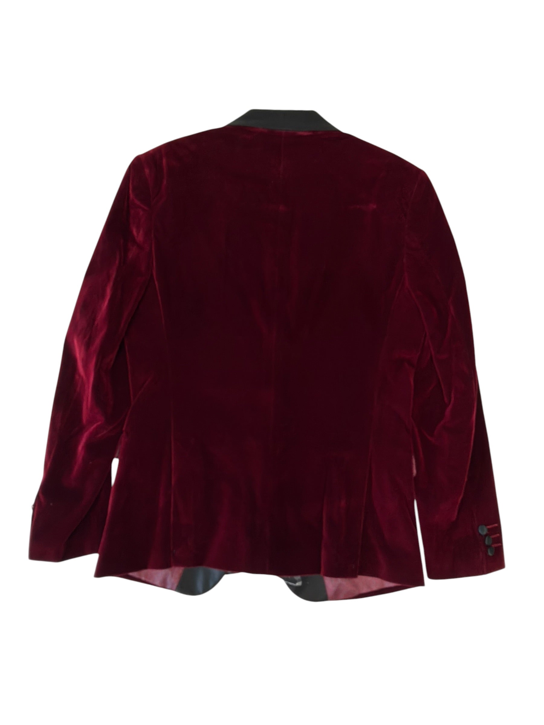 Tom Baine Mens Slim fit Velvet Dinner Jacket Blazer 38 S Red Solid
