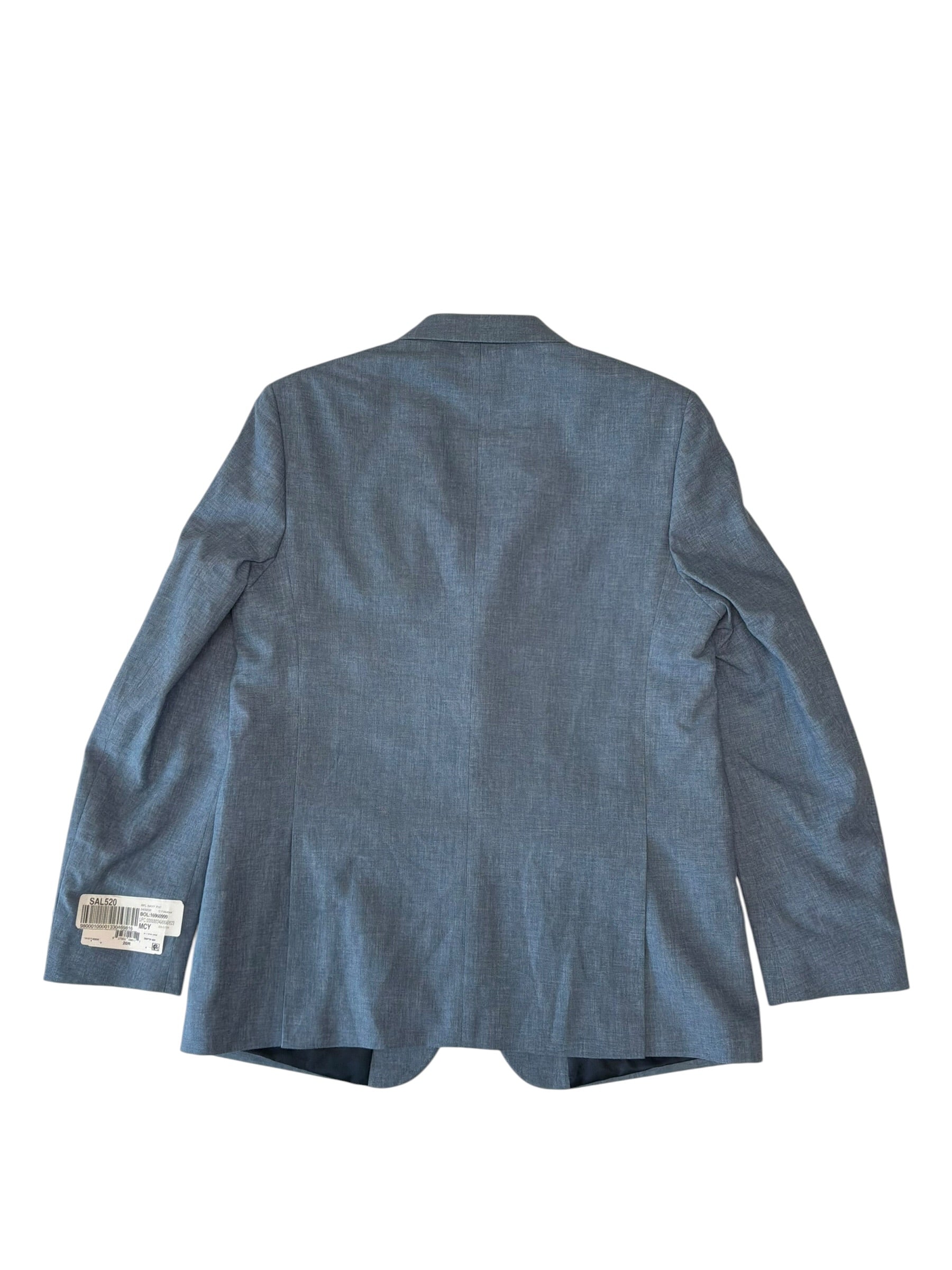 Brooks Brothers Mens Classic fit Linen Sport Coat Blazer R Blue Solid