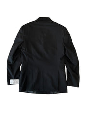 Kenneth Cole Mens Slim fit Double Breasted Suit Jacket Blazer 36 R Black Solid