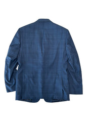 Calvin Klein Mens Slim fit Wool Sport Coat Blazer 40 R Blue Plaid