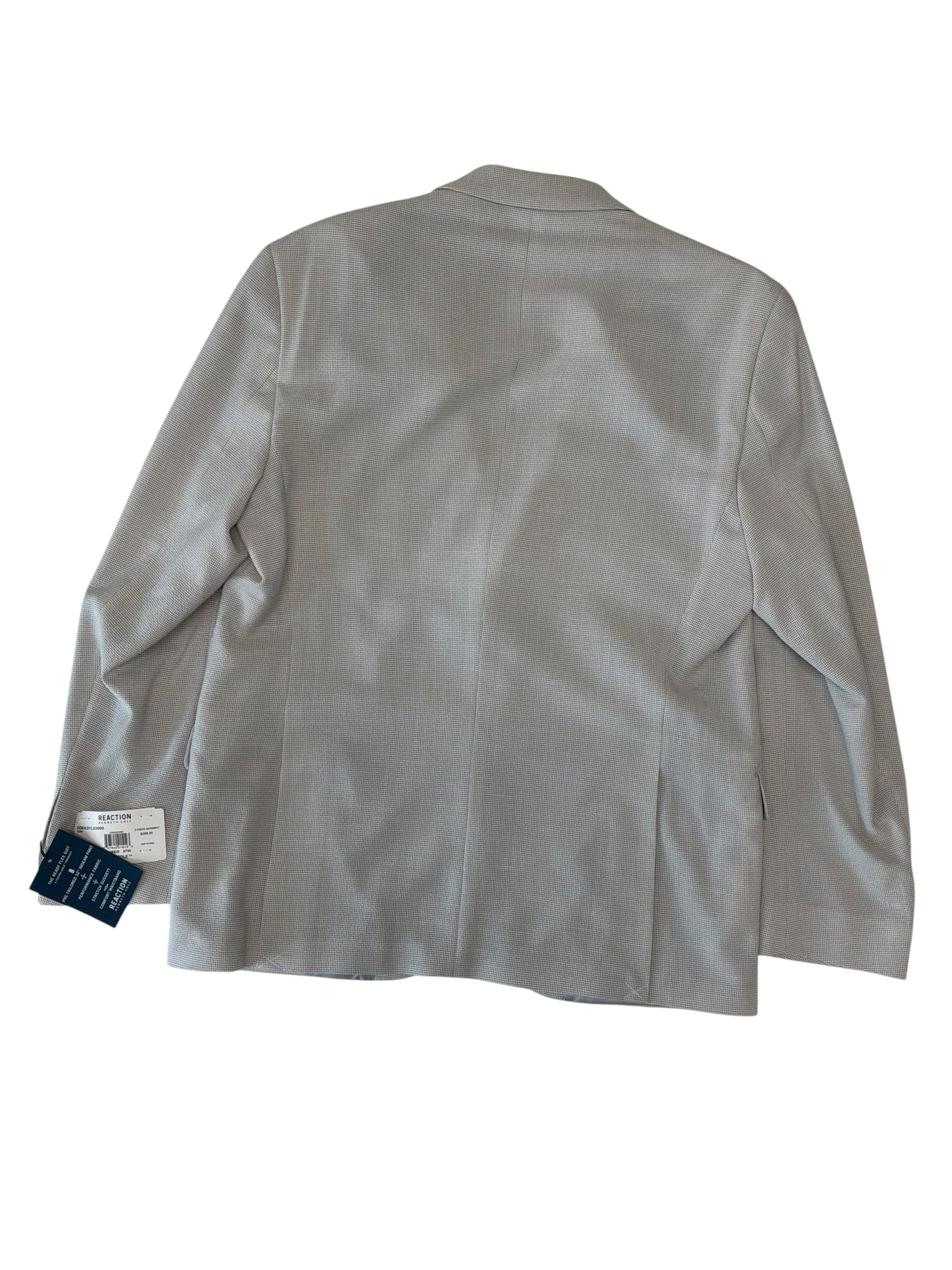 Kenneth Cole Mens Slim fit Suit Jacket Blazer 44 R Grey Solid