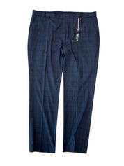 Tommy Hilfiger Mens Modern fit Dress Pants 40 / 32 Blue Plaid