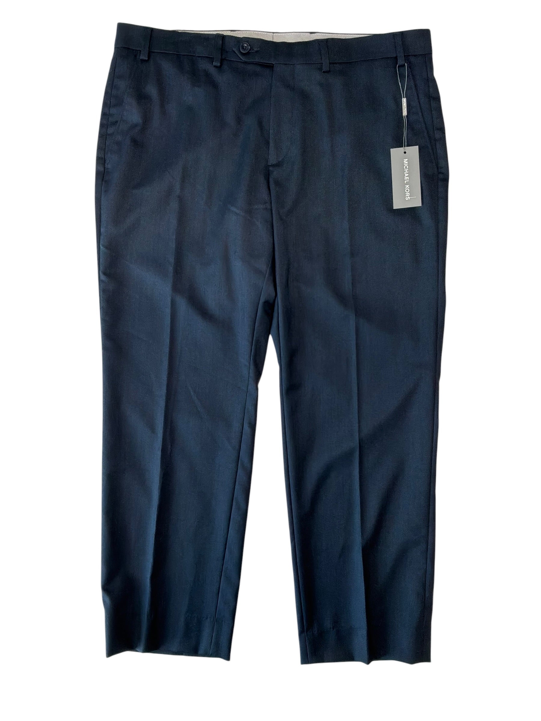Michael Kors Mens Classic fit Dress Pants 36 / 29 Blue Solid