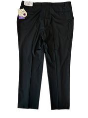 Tayion Mens Classic fit Dress Pants 42 / 32 Black Solid