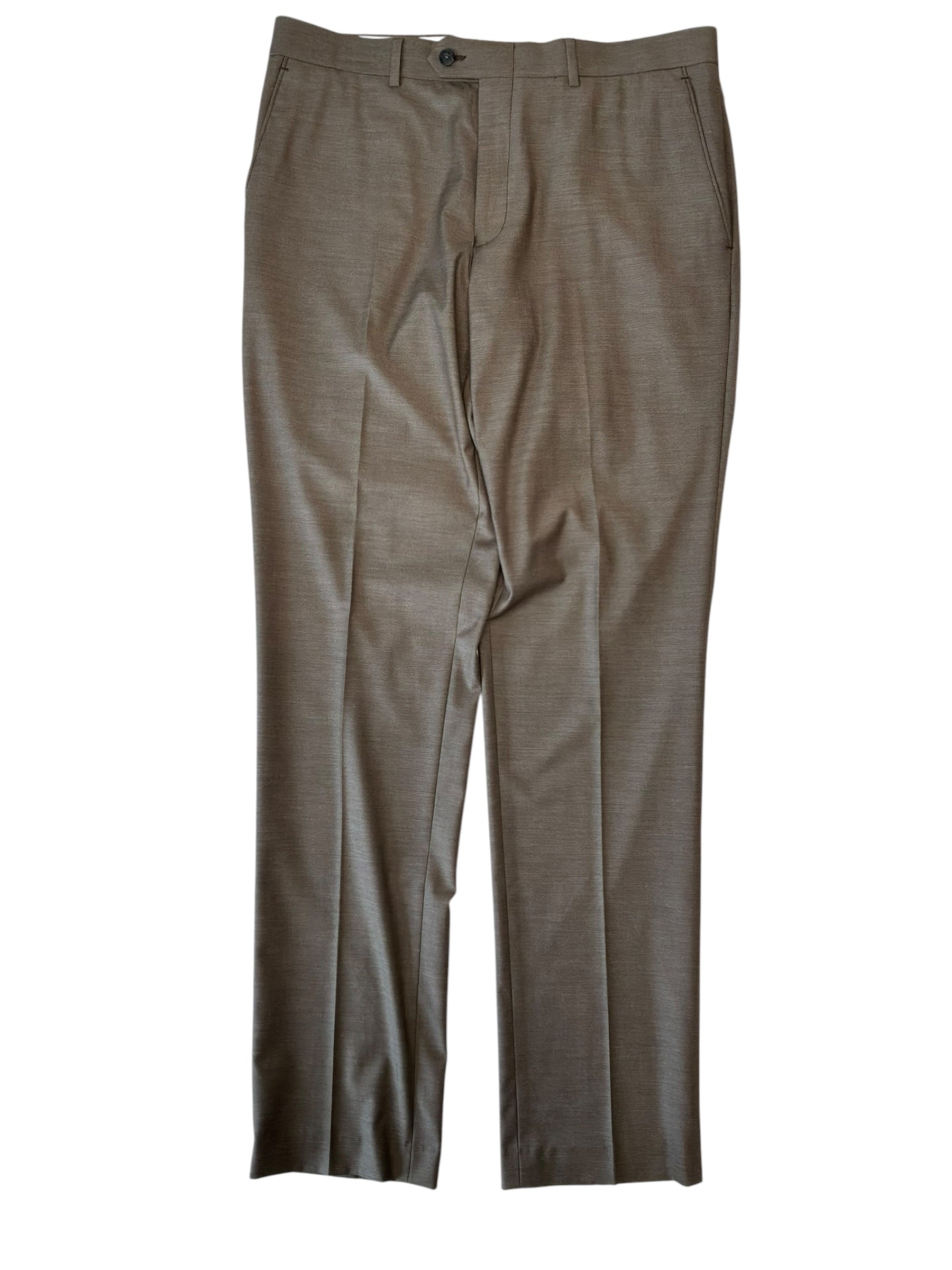 Bar III Mens Slim fit Dress Pants 34 / 34 Brown Solid
