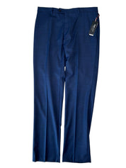 Tommy Hilfiger Mens Modern fit Wool Dress Pants 36 / 34 Blue Solid