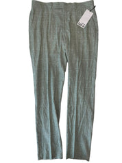 Bar III Mens Slim fit Linen Dress Pants 34 / 34 Green Plaid