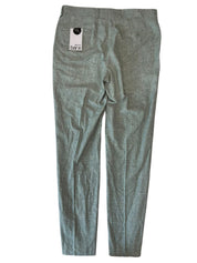 Bar III Mens Slim fit Linen Dress Pants 34 / 34 Green Plaid