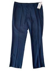 Perry Ellis Mens Slim fit Dress Pants 36 / 32 Blue Birdseye