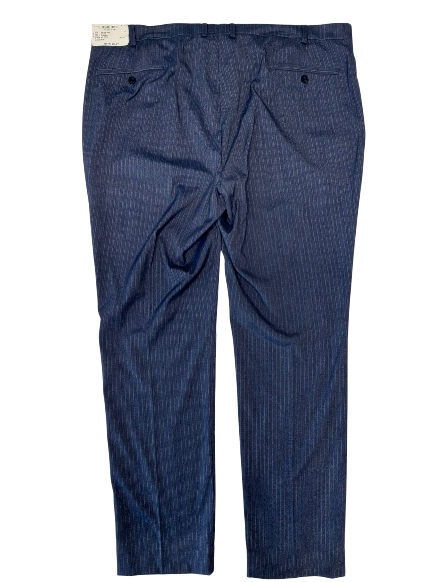 Kenneth Cole Mens Slim fit Dress Pants 42 / 32 Blue Striped