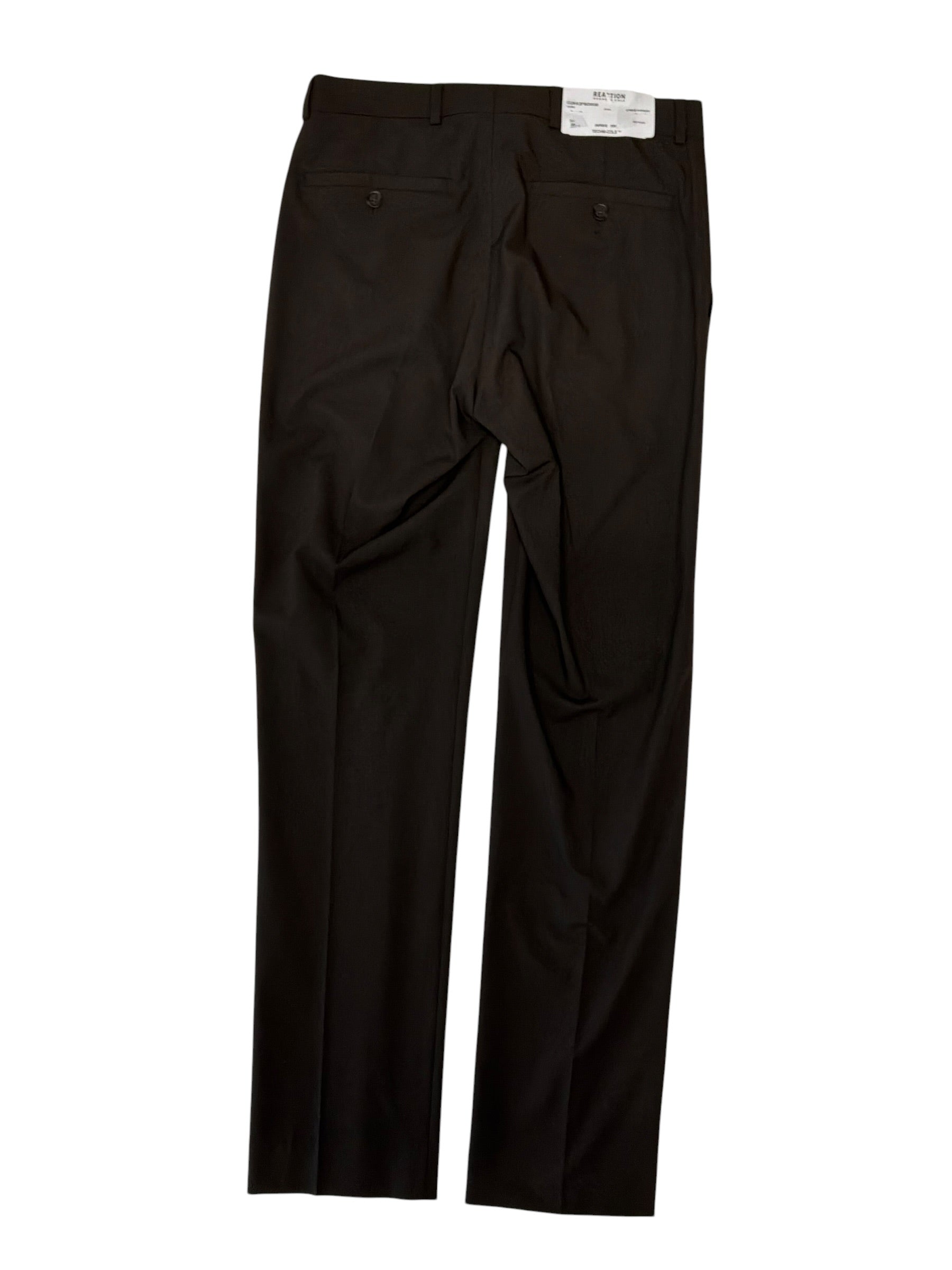 Kenneth Cole Mens Slim fit Dress Pants 36 / 29 Brown Solid