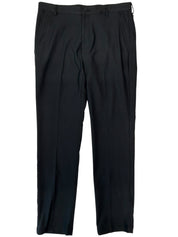 Perry Ellis Mens Slim fit Dress Pants 30 / 32 Black Solid
