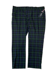 Tommy Hilfiger Mens Modern fit Dress Pants 42 / 30 Green Plaid