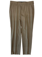 Hugo Boss Mens Modern fit Wool Dress Pants 34 / 30 Beige Solid