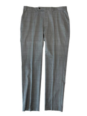 Calvin Klein Mens Slim fit Wool Dress Pants 36 / 32 Grey Plaid