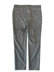 Calvin Klein Mens Slim fit Wool Dress Pants 36 / 32 Grey Plaid