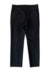 Lauren Ralph Lauren Mens Classic fit Wool Tuxedo Pants 34 / 30 Black Solid