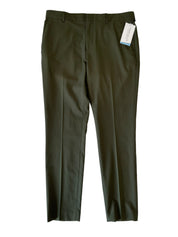 Perry Ellis Mens Slim fit Dress Pants 33 / 30 Green Solid