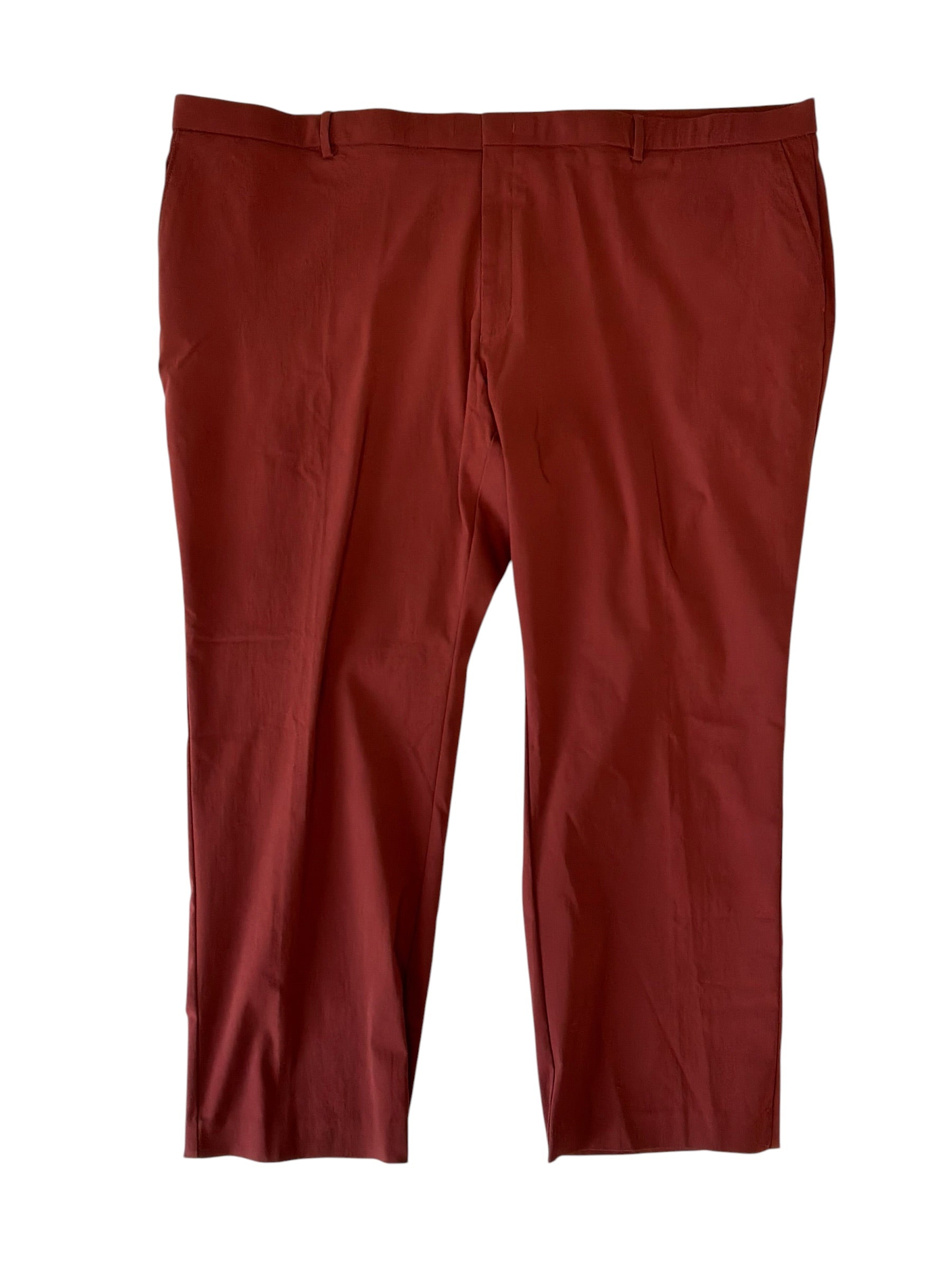 Tommy Hilfiger Mens Modern fit Dress Pants 50 / 30 Red Solid