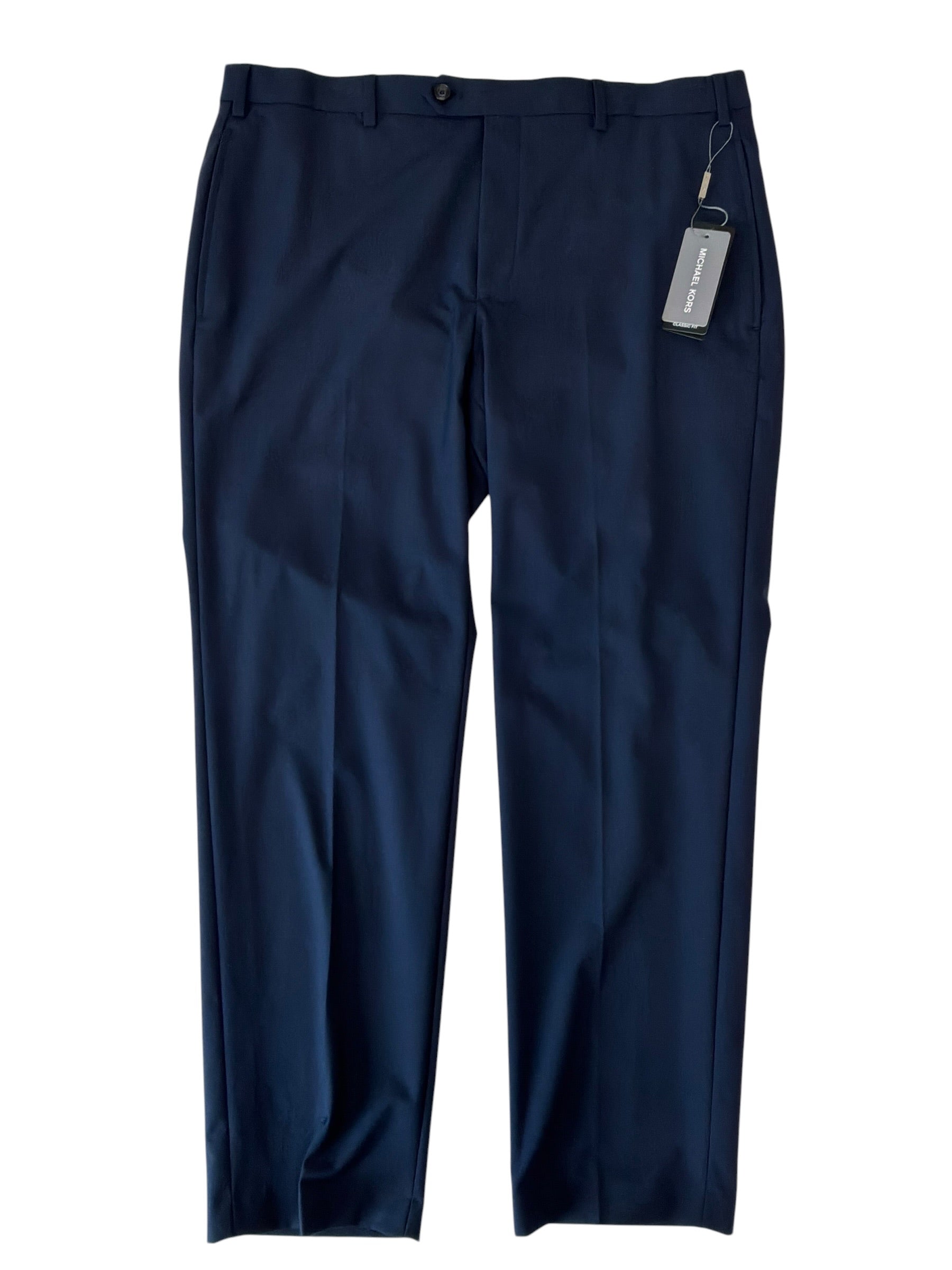 Michael Kors Mens Classic fit Dress Pants 36 / 30 Blue Solid