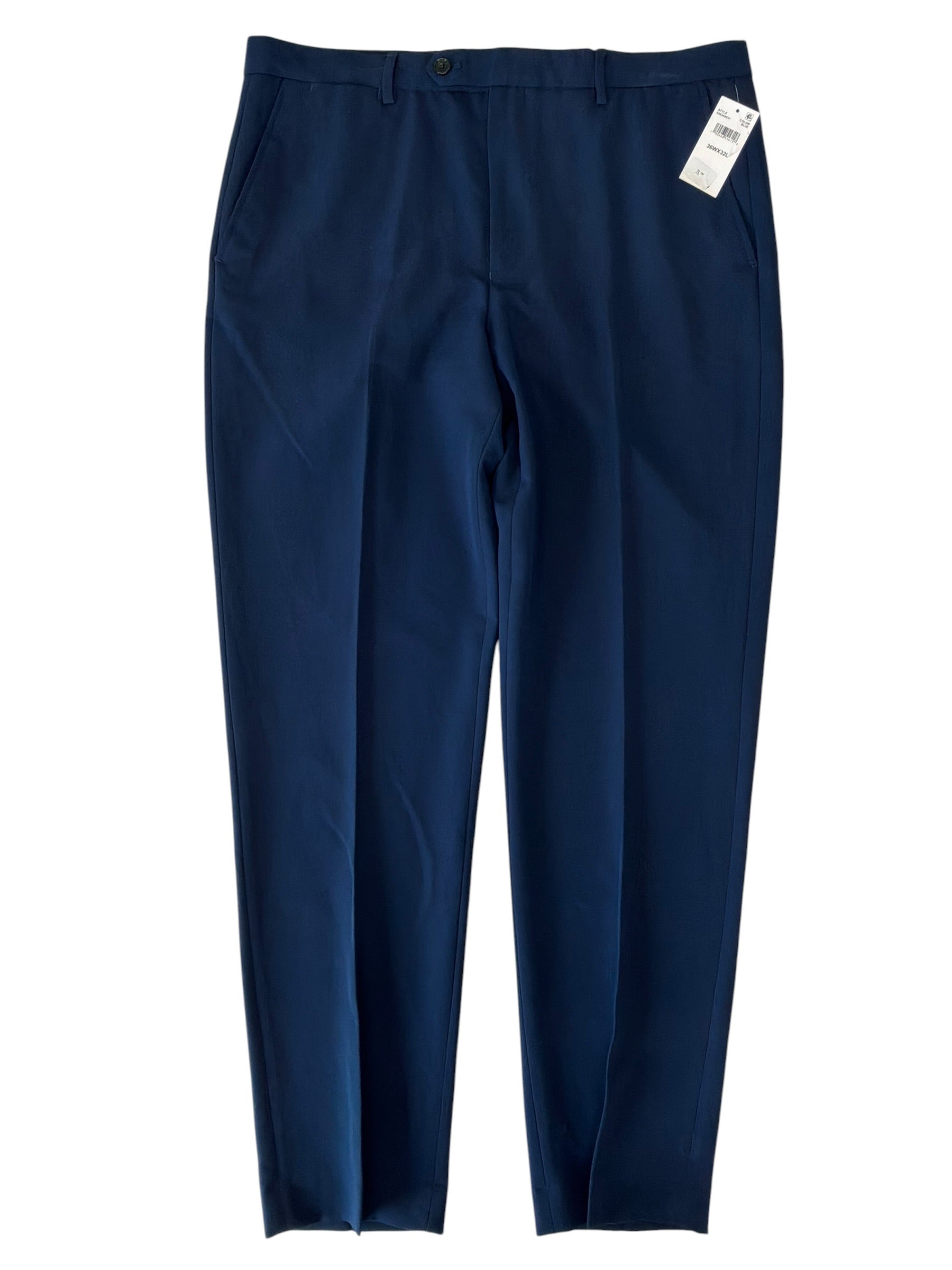 Nautica Mens Modern fit Dress Pants 36 / 32 Blue Solid