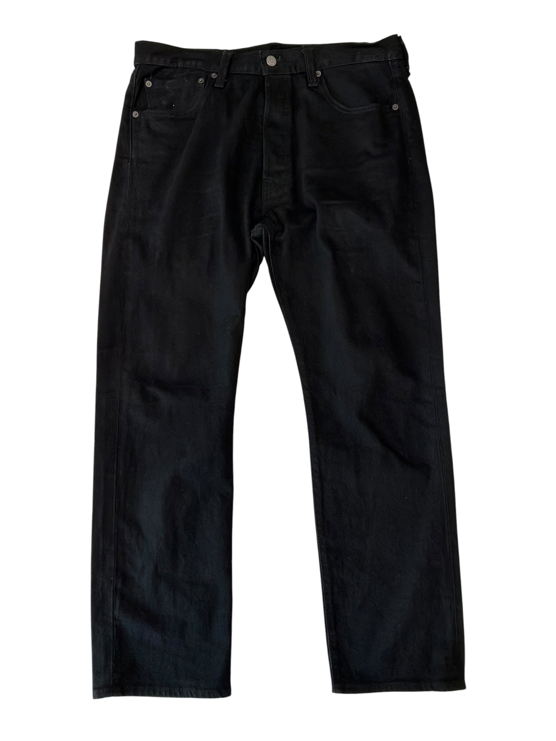 Levi Mens Regular fit Cotton Jeans 34 / 30 Black Solid