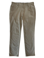 Calvin Klein Mens Slim fit Cotton Dress Pants 34 / 32 Beige Solid