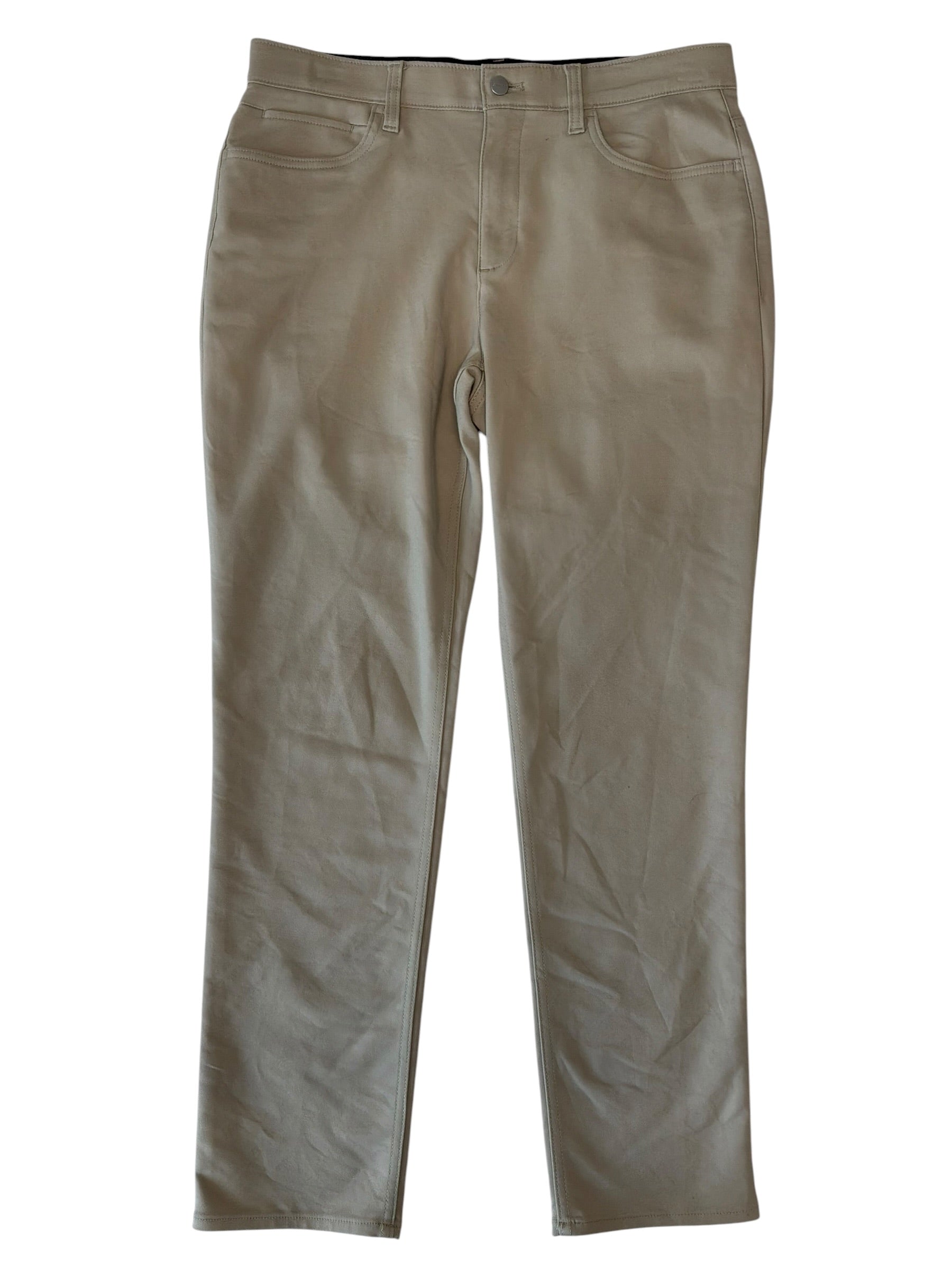 Calvin Klein Mens Slim fit Cotton Dress Pants 34 / 32 Beige Solid