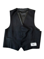 Michael Kors Mens Regular fit Wool Vest XXL Black Solid