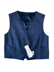 Calvin Klein Mens Slim fit Wool Suit Vest Vest XXXL XXXL Blue Solid