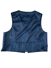 Calvin Klein Mens Slim fit Wool Suit Vest Vest XXXL XXXL Blue Solid